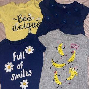 4T toddler girl T-Shirts . (4x)